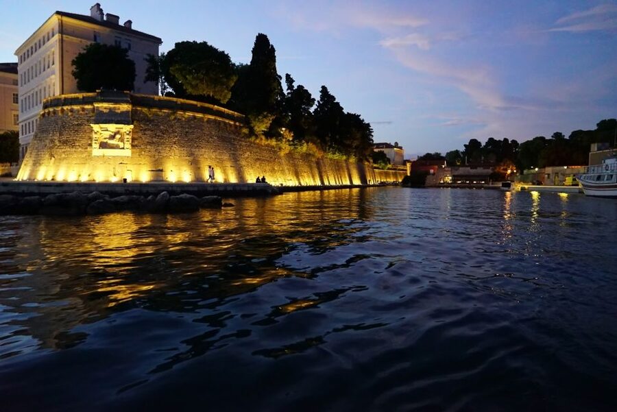 Zadar: Sunset & Nighttime Cruise with Sparkling Wine - Sparkling wine, music, and the value of $40