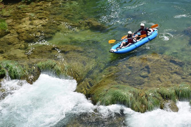 Zadar: Zrmanja River Kayaking, with optional transfer from Zadar - The final paddle, changing area, and return